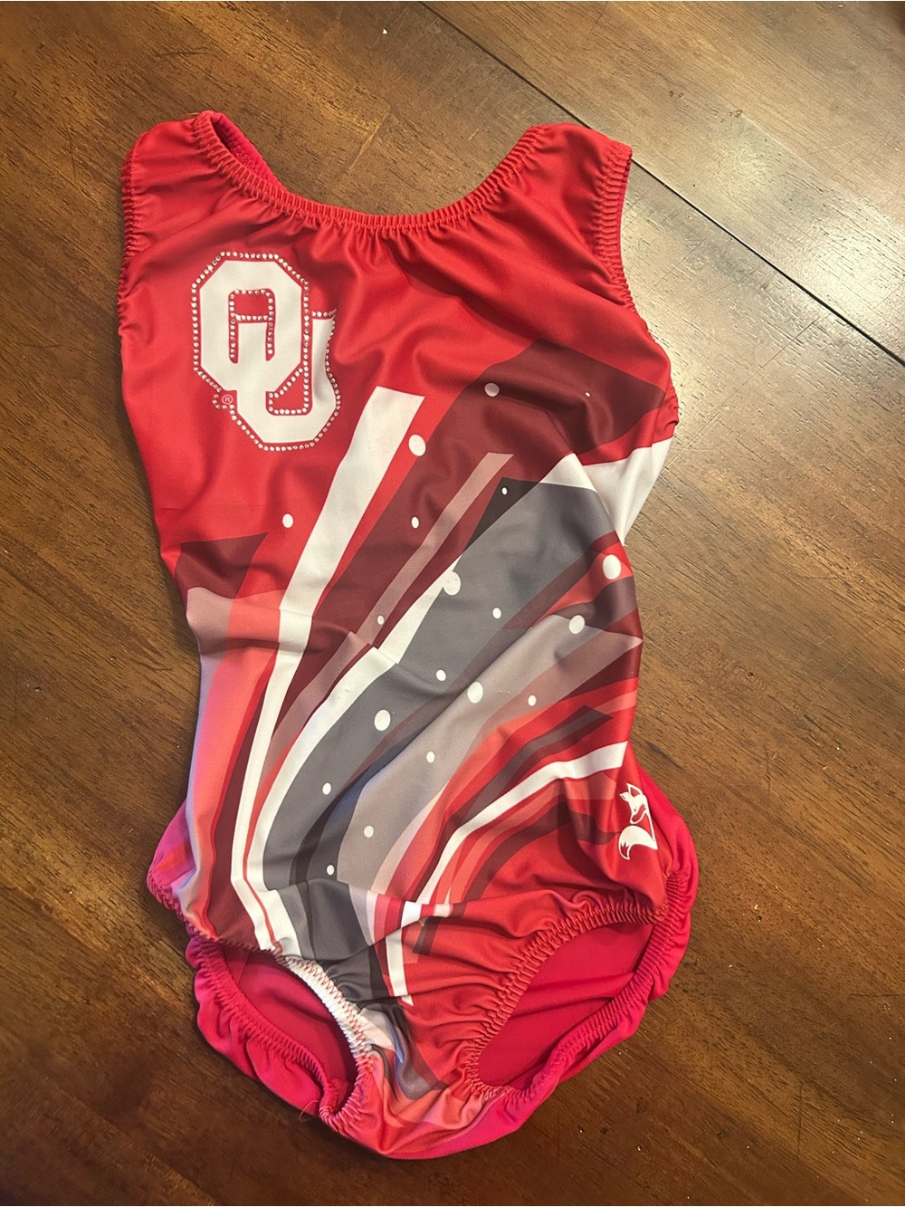 CL/CXL Red University of Oklahoma Gymnastics Leotard